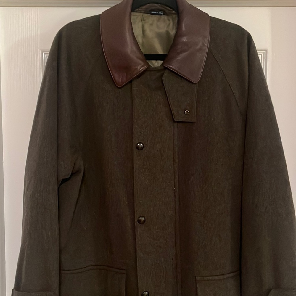 Wool Cashmere Men’s Small David Chu Coat Jacket Made In Italy